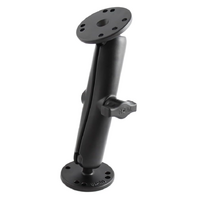 RAM Universal Double Ball Mount with Two Round Plates - B Size Long