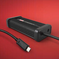 Lind Rugged USB-C 60W DC Power Adapter; 11-32Vdc input; 5/9V, 15/20V 3A (60W); detachable 36" cig plug i/p cable; hardwired 36" USB-C plug o/p cable