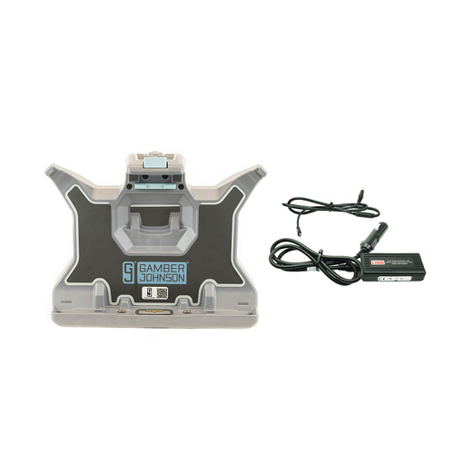 DELL LATITUDE 7230 RUGGED EXTREME TABLET VEHICLE DOCKING STATION, FULL PORT – QUAD RF WITH LIND AUTO POWER ADAPTER