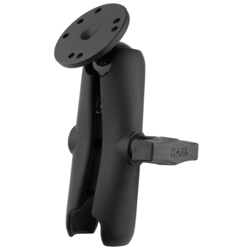 RAM Double Socket Arm with Round Ball Plate - C Size Medium