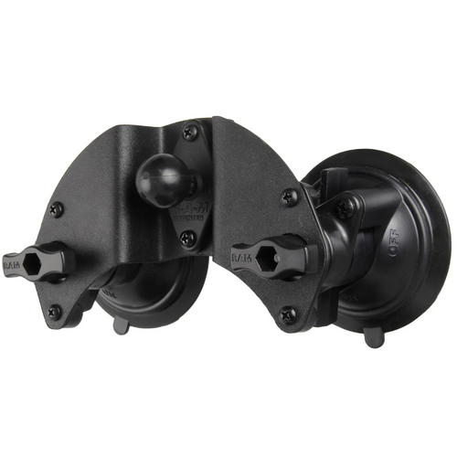 RAM Twist-Lock Dual Pivot Suction Cup Base with Ball