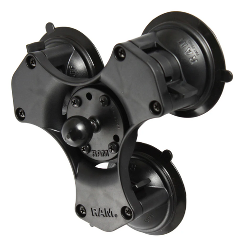 RAM Twist-Lock™ Triple Suction Cup Ball Base - B Size